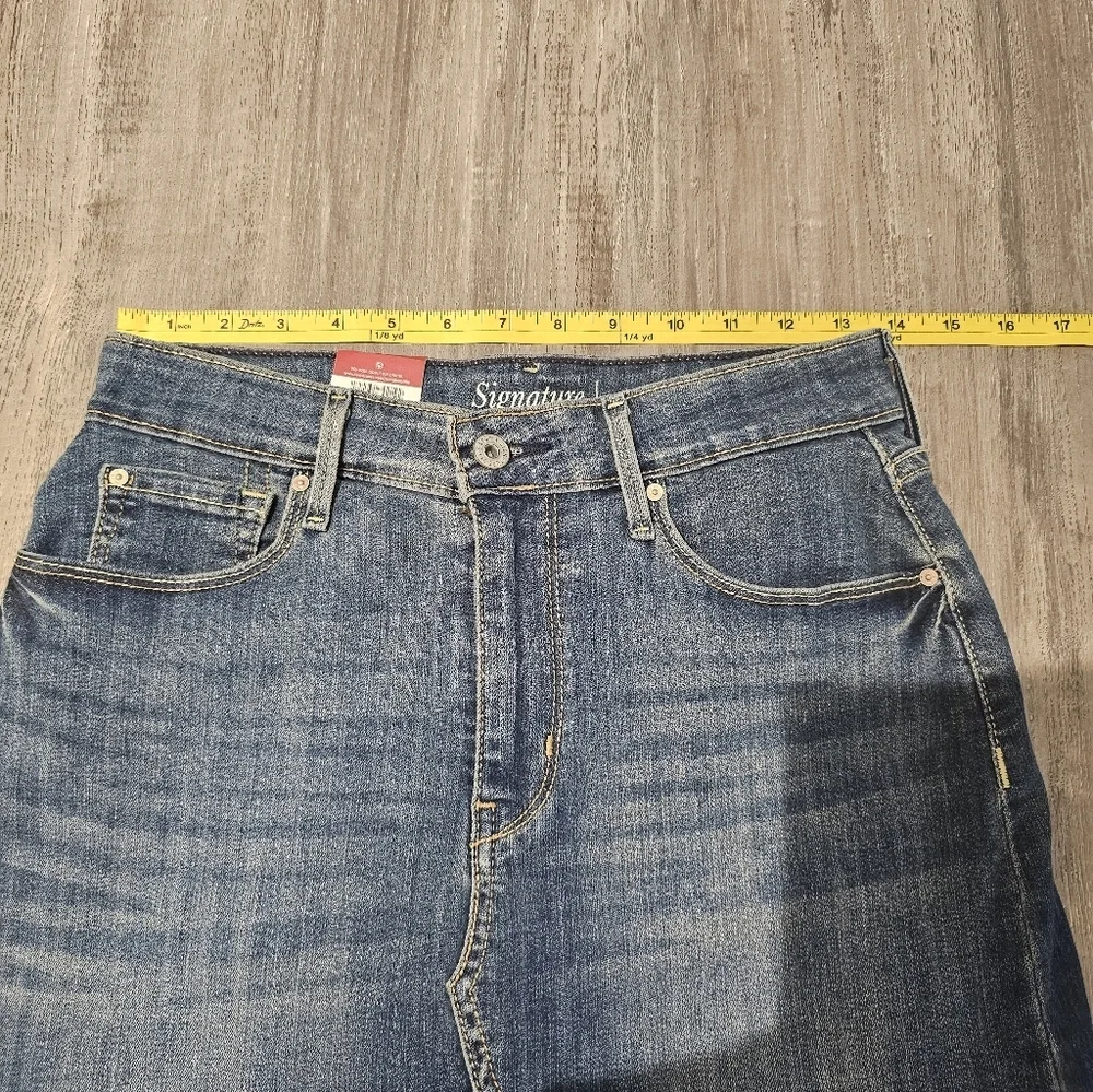 Signature by Levi Strauss Blue Denim Mini Skirt